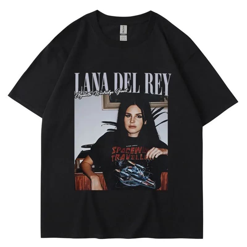 New Lana Del Rey Graphic Print T-Shirt Men Women Hip Hop Retro Streetwear Summer Short Sleeve Fashion Tee