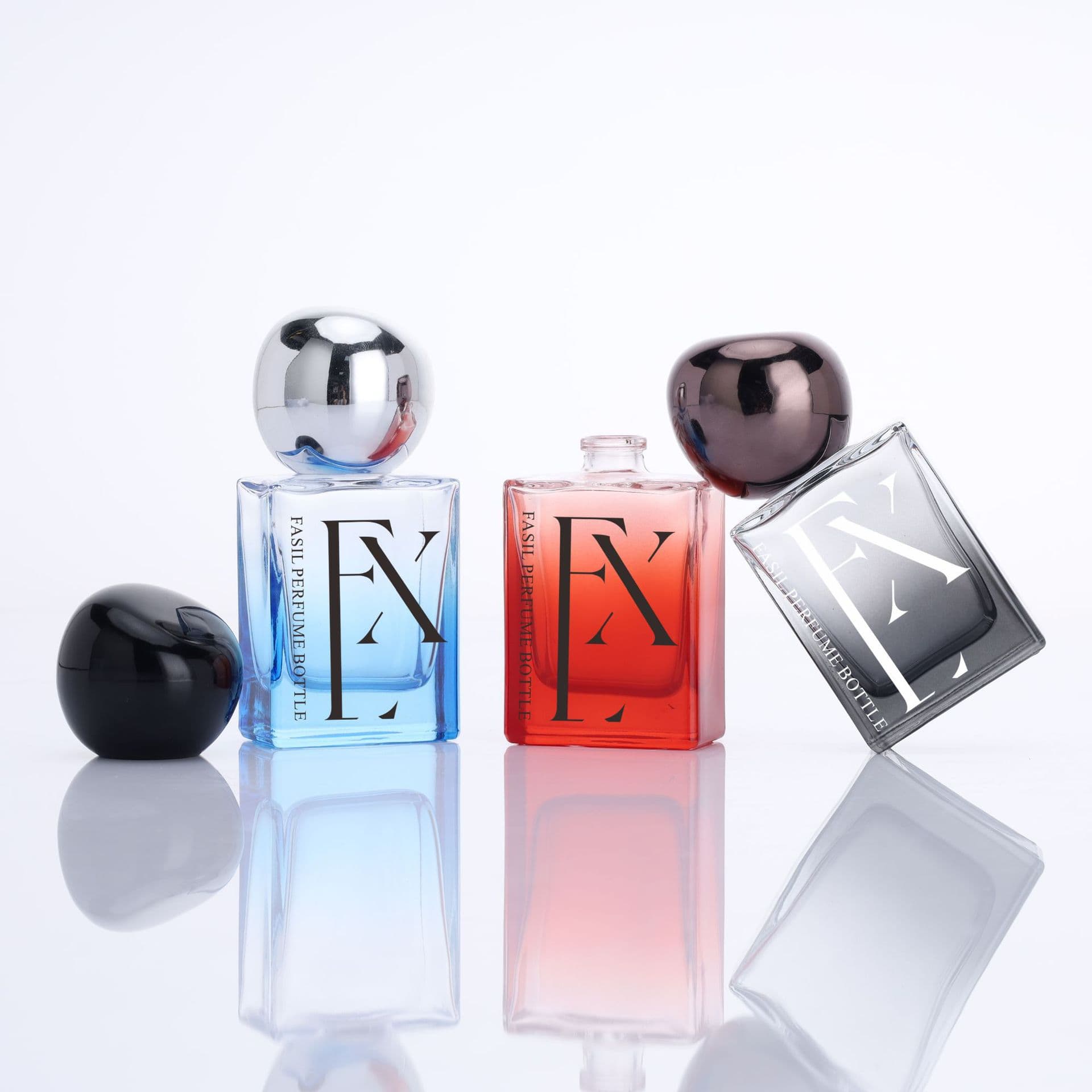 Factory Direct Wholesale 30ml Perfume Refill Bottle Gradient Press Spray Perfume Empty Bottle Perfume Bottle