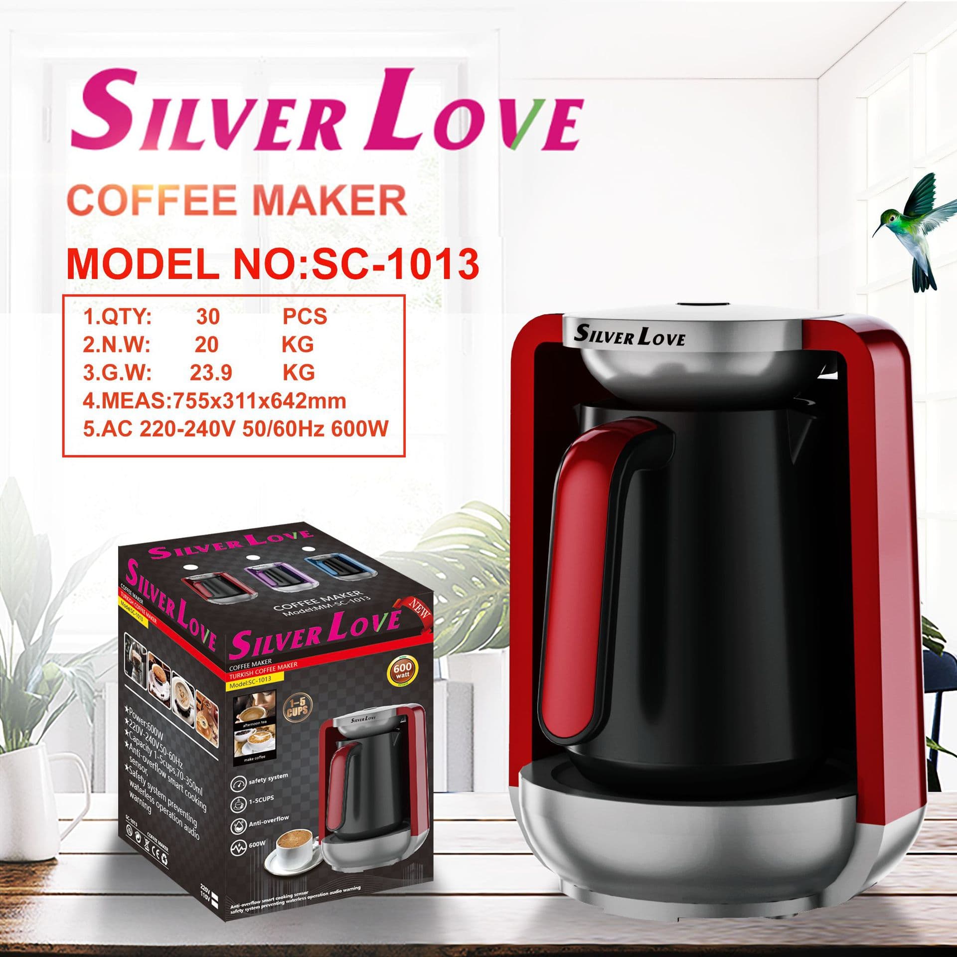 Unlock the ritual of authentic Turkish coffee with this cross-border semi-automatic coffee maker for home use.
