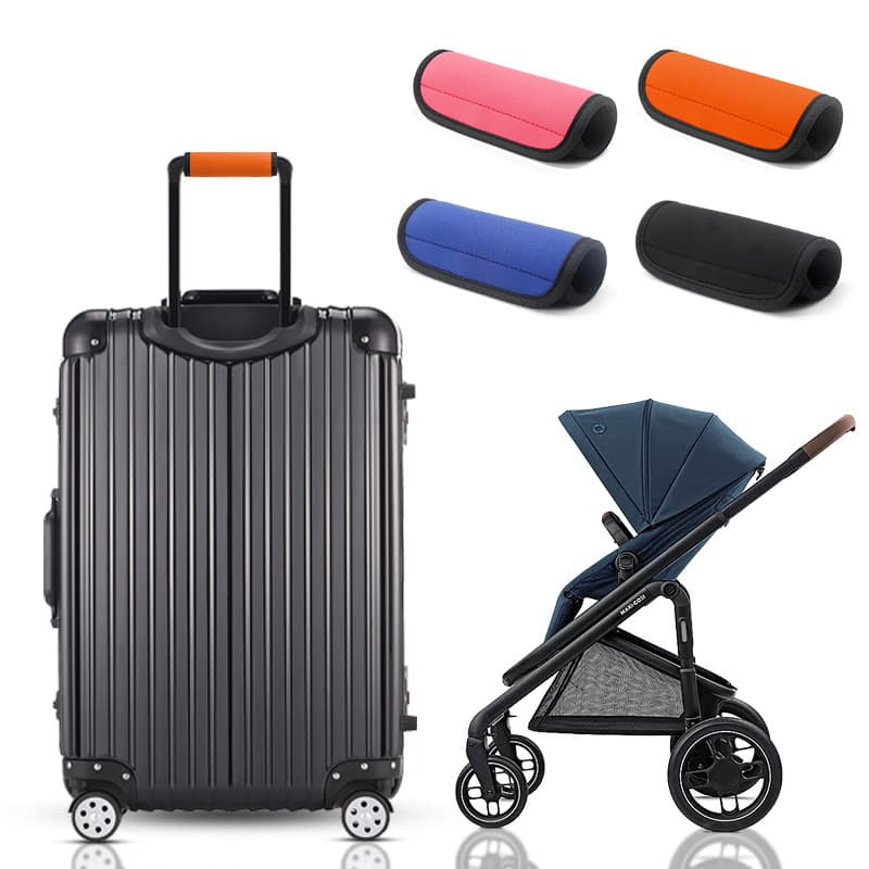 Neoprene Suitcase Handle Covers, Protective Sleeves for Luggage Handles, Stroller Grip Covers