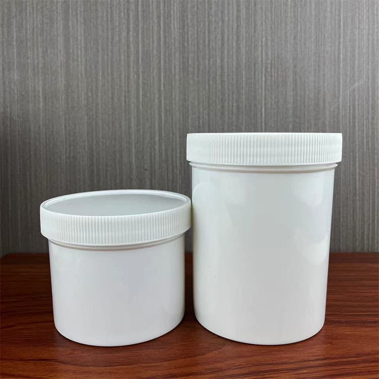 250 500 1000ml plastic bottle thickened wide mouth upright bucket small white bucket cream bucket ink tank facial mask tank