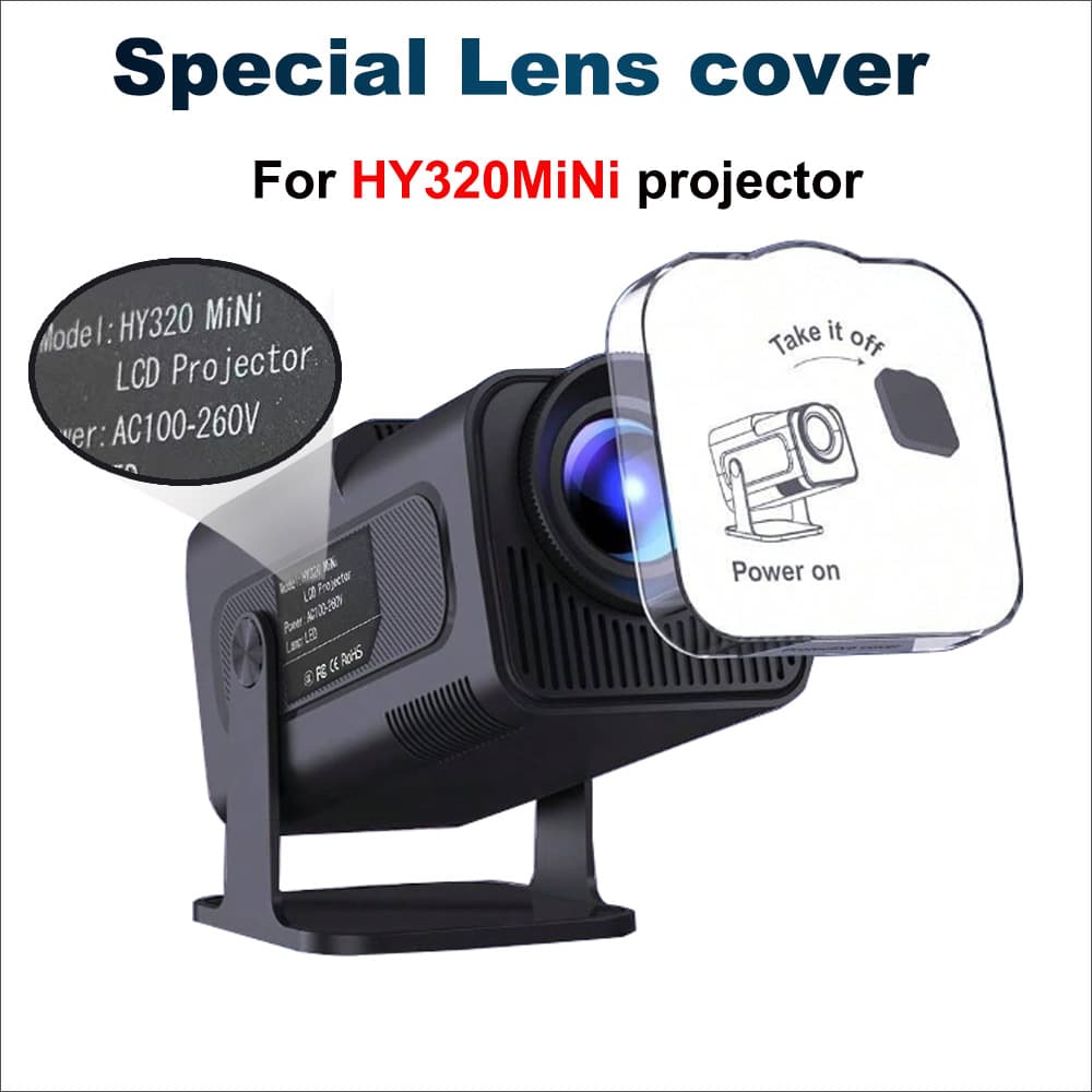 HanYing HY320 and HY320mini Projector Lens Cap Dust Cover Protective Cover, Only Compatible with HanYing Projectors