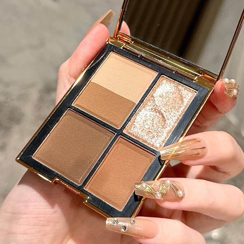 Magic Color Card Eyeshadow Palette Five Color Earth Color Pearlescent Matte Powder Fine Sparkling Chocolate Eyeshadow Palette