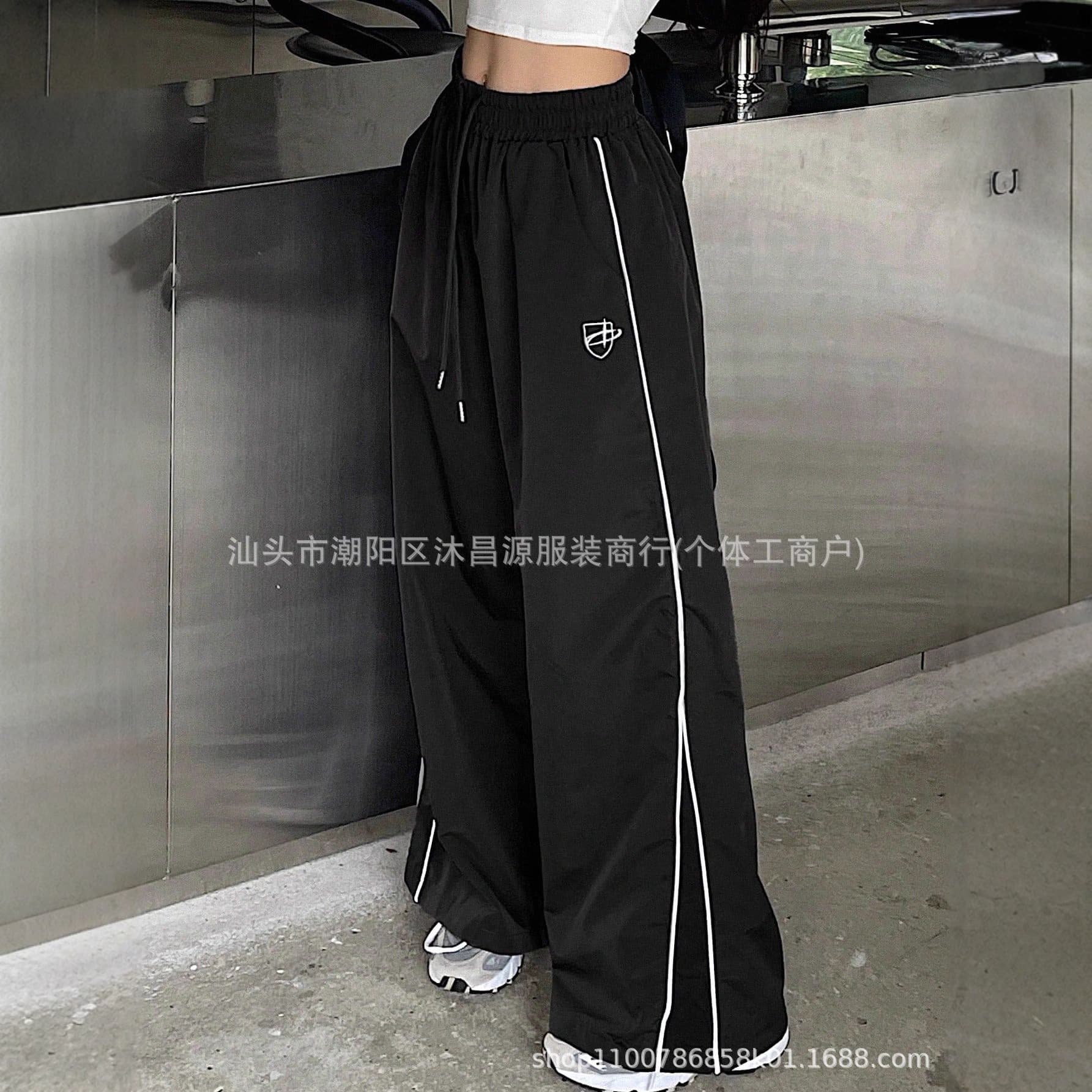 Trendy Summer New American Washed Casual Long Pants, Japanese Street Style Loose Fit Versatile Trousers