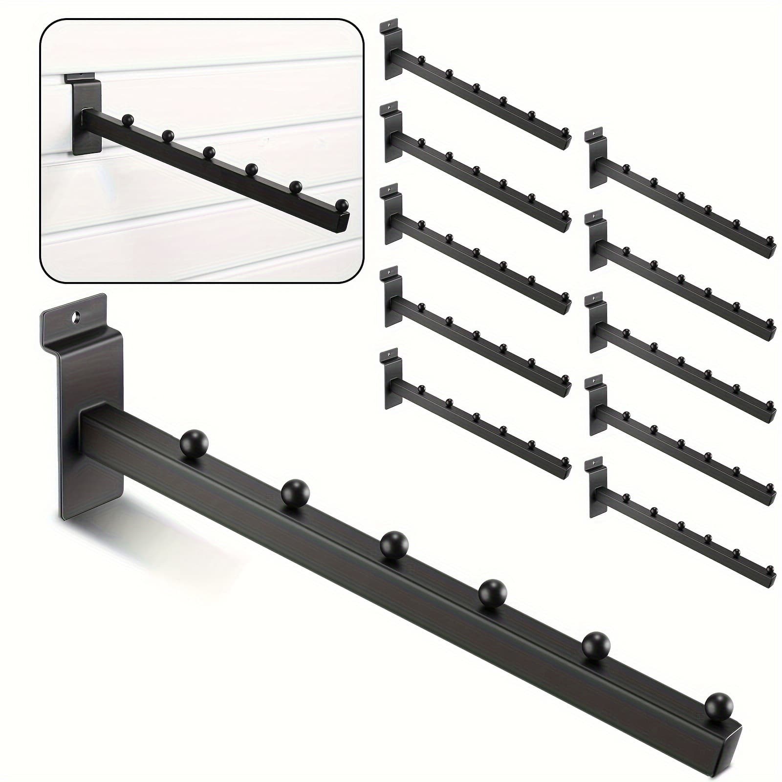 New Cross-border 10-Piece 6-Ball Waterfall Hook, Suitable for 12-Inch Slate Wall Cross-border Hook