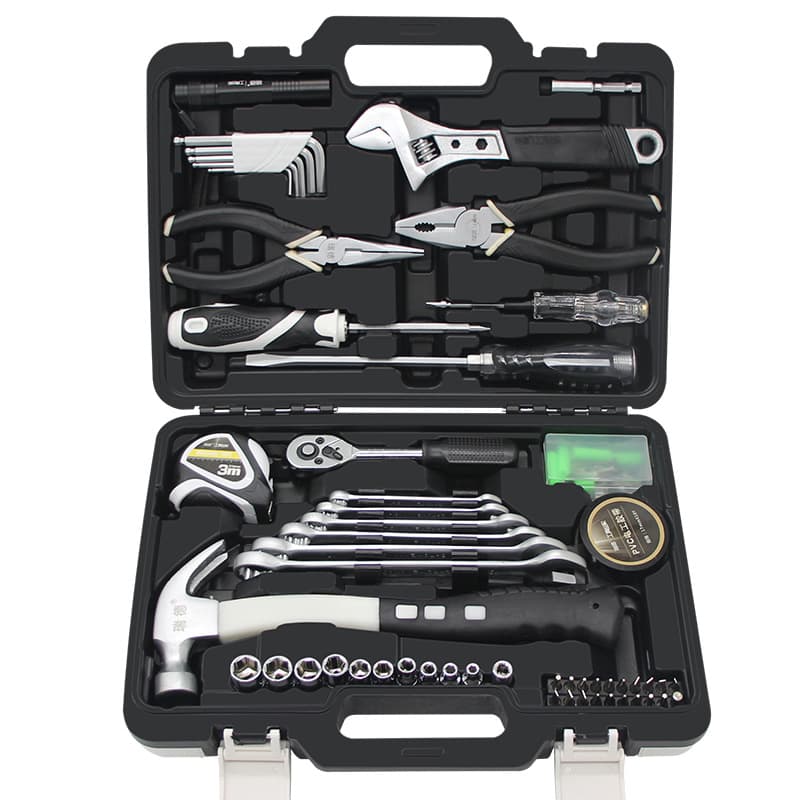 Red Home Hardware Tool Box Set Multifunctional Home Tool Set Real Estate Gift Group Purchase 75 Piece Combination