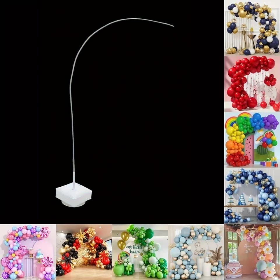 8.2 Feet Balloon Arch Kit Freely Bendable Deformable Column Stand for Birthday Wedding Christmas Party