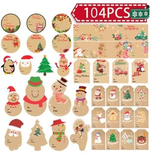 2025 New Christmas Gift Stickers MERRY CHRISTMAS Christmas Stickers