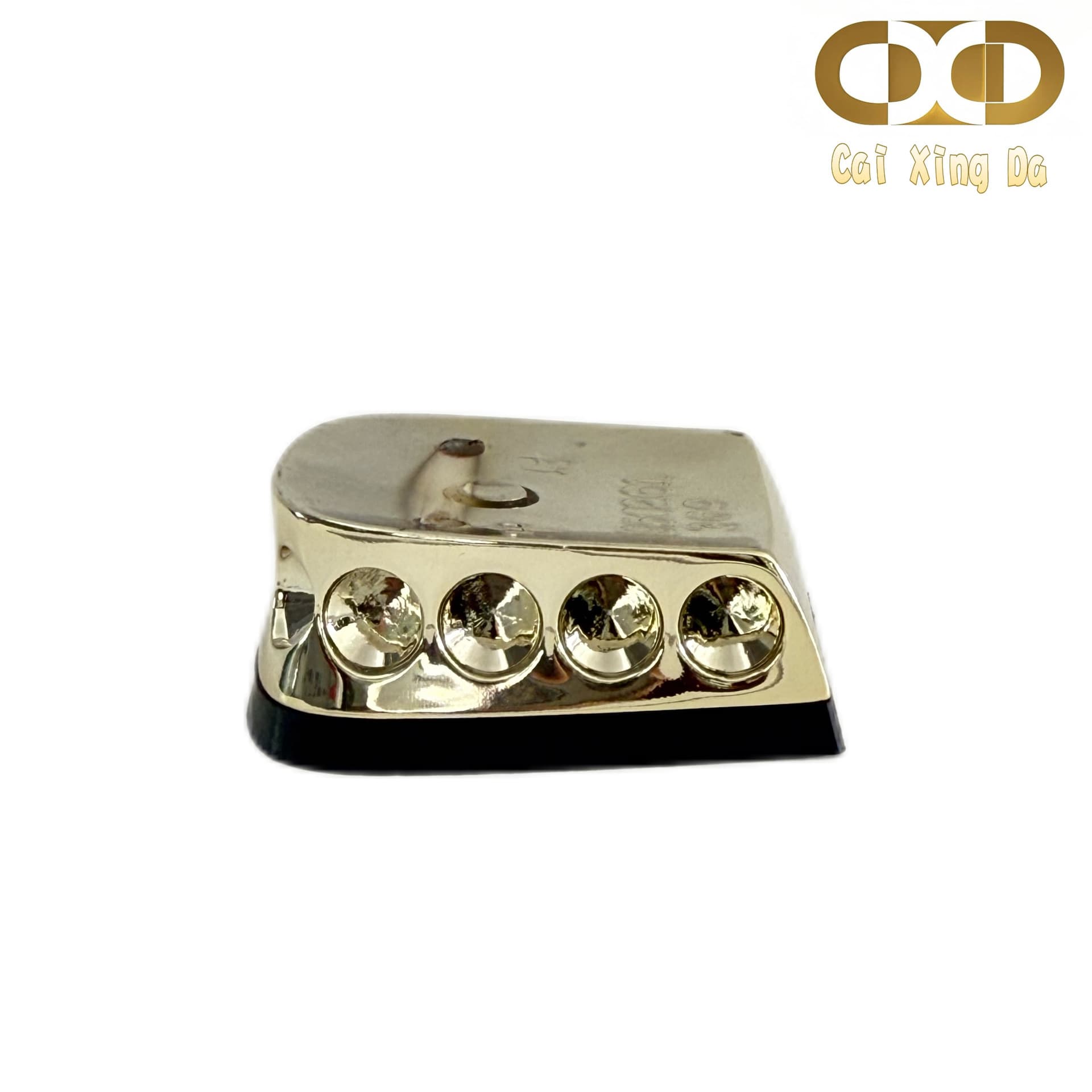 Caixingda shoe material heel 950261 electroplated luxurious square sparkling point diamond design high-end commuter heel