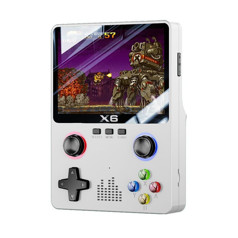 2025 X6 Game Console HD 3.5-inch Screen PSP Handheld Game Console Dual Joystick GBA Arcade Emulator