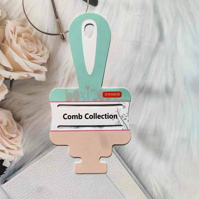 Supply of jewelry packaging PVC comb hanging cards, drop cards, air cushion combs, massage combs, round curling combs, plastic cards.