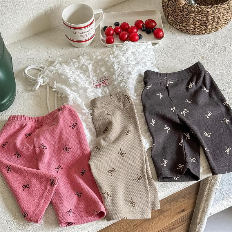 Girls' leggings shorts summer thin Korean version trendy small and medium children's stretch pants baby tight casual pants children's pants