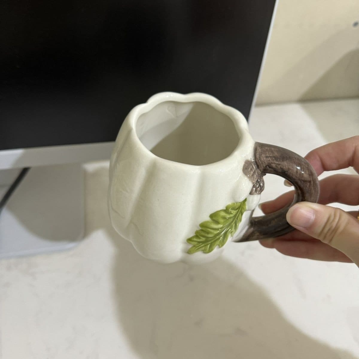 Creative Pumpkin Mug, Home Coffee Cup, Breakfast, Cute Ins Style Ceramic Couple Water Cup, High Appearance, Personalized