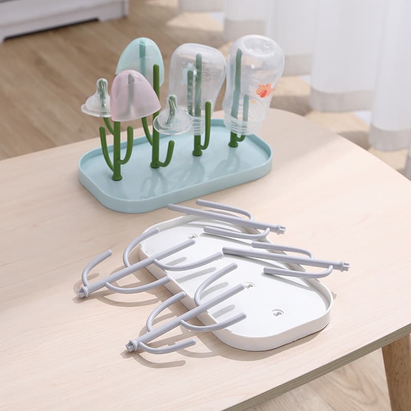 Creative Drain Cup Holder Cactus Kitchen Cup Drying Rack Baby Bottle Drain Plastic Cup Holder Storage Rack