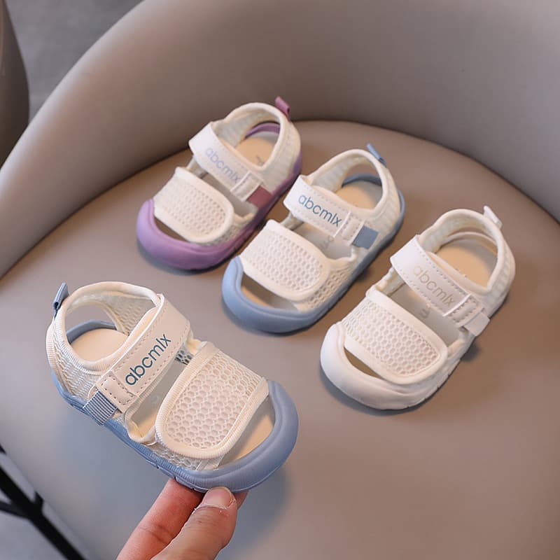Dropshipping Baby Soft-Soled Walking Shoes Breathable Mesh Sandals Beach Shoes 2026 Summer New Style Baby Girl Sandals