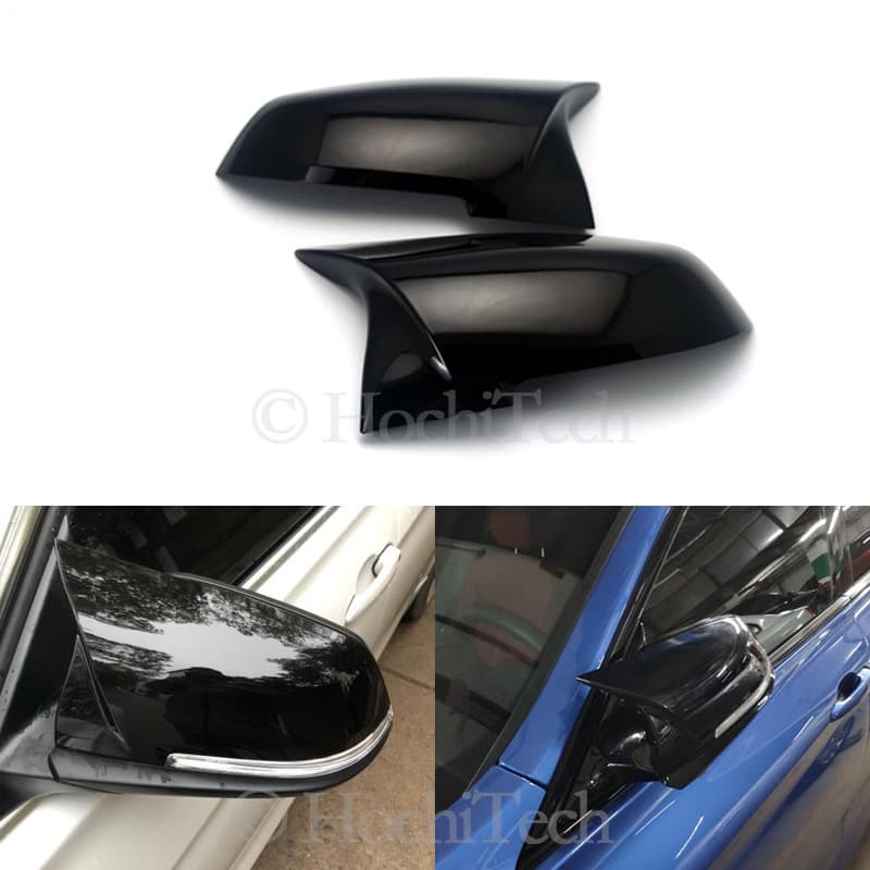Suitable for BMW 1234 series M2 F30 F20 M modified M3 bright black rearview mirror housing horn AN cover