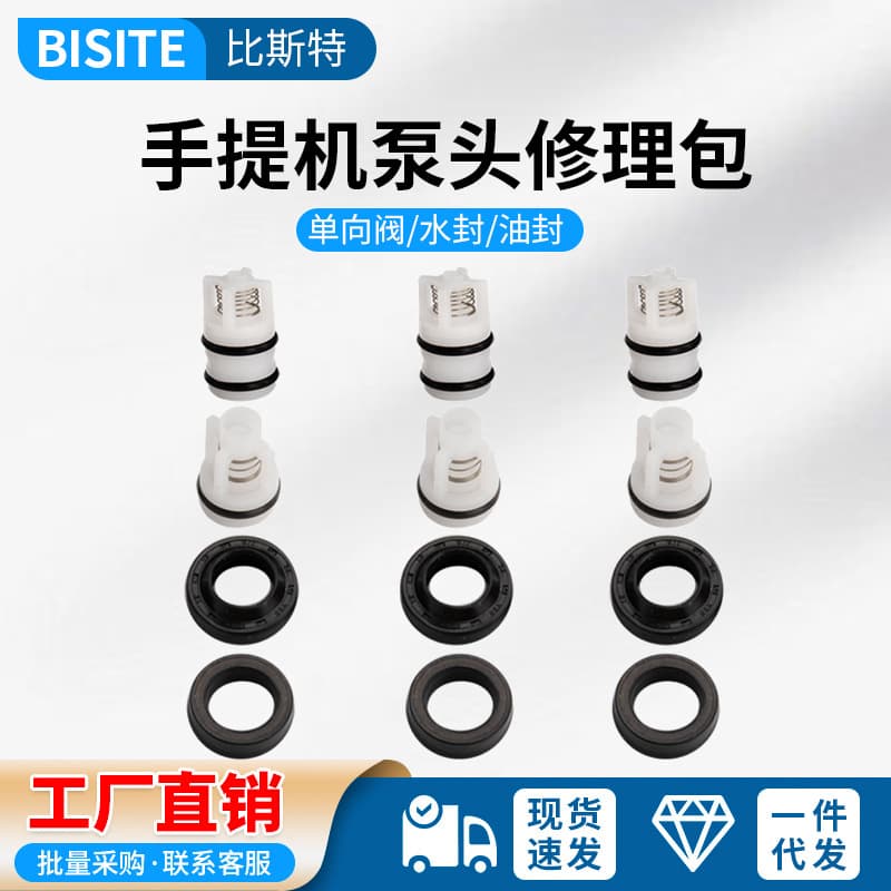 Household portable automatic cleaning machine pump head accessories car wash machine water seal oil seal check valve maintenance repair kit