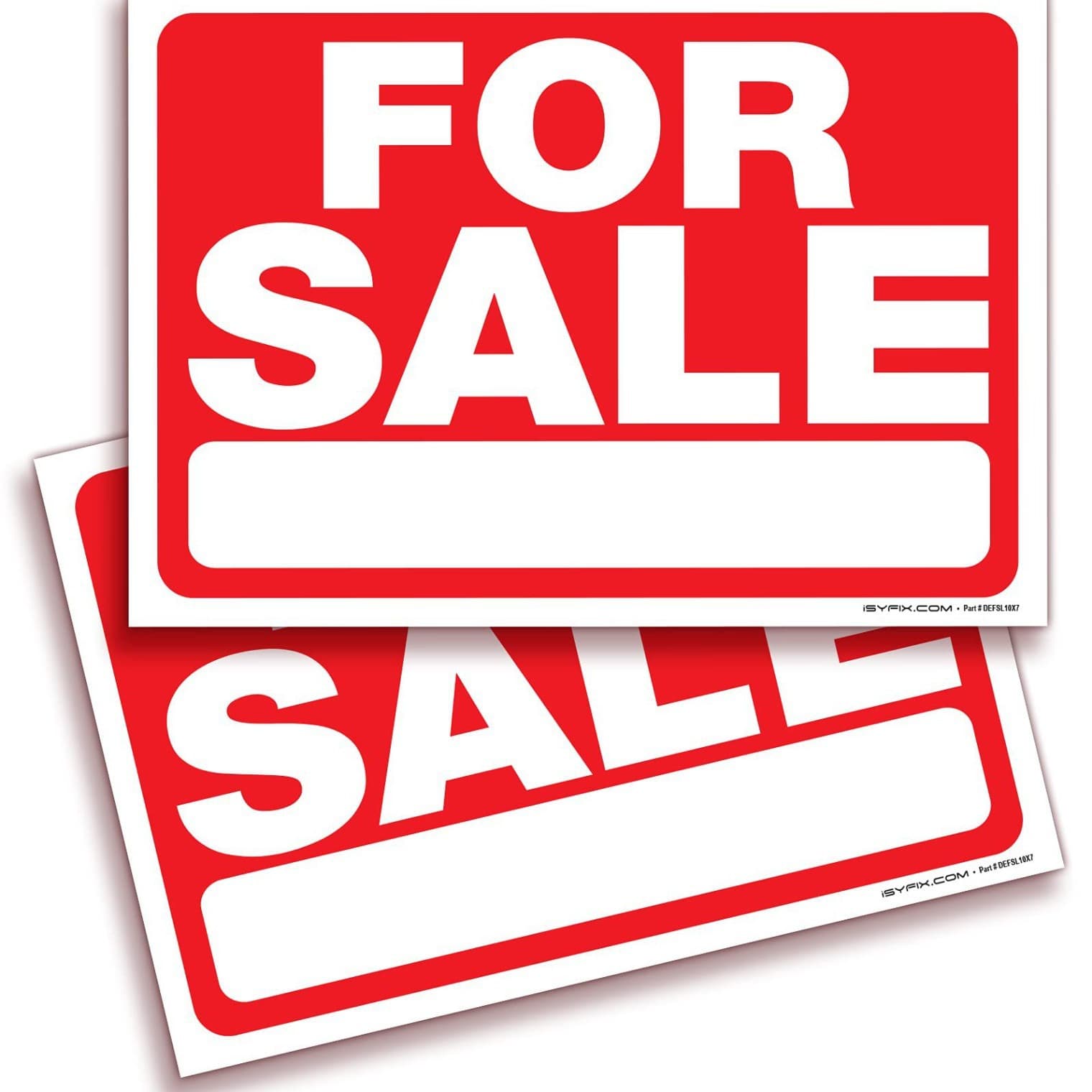 Cross-Border for Sale Sign Stickers for Sale 10X 7inch Waterproof Stickers for Cars/Trucks/Garages