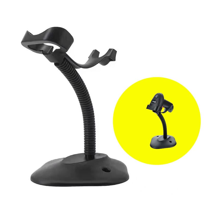 Holyhah Adjustable and Fixed 1D/2D Scanner Plastic Stand for Express, Supermarket, and Catering Use
