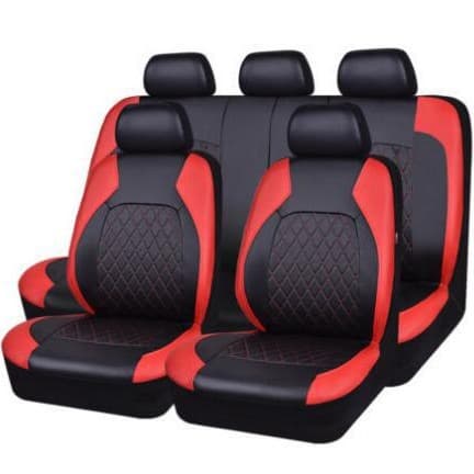 Cross-border trade car seat covers, single-line diamond quilting leather PU, synthetic leather for export to Europe, America, Middle East