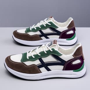 A-Gan Men's Shoes Summer New Student Casual Shoes Men Retro Mesh Breathable Versatile Sports Shoes Men Dad Shoes