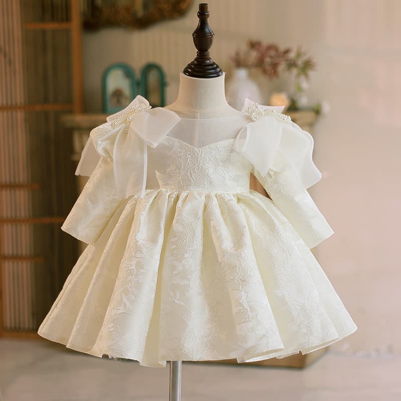Baby Girl First Birthday Party Dress Toddler Birthday Zhuazhou Princess Dress Flower Girl Pageant Cross-Border Host Dress