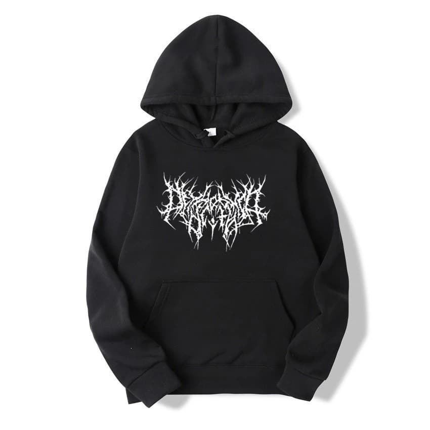 New Cross-Border Gothic Oversized Hoodie Long Sleeve Harajuku Sweatshirt Unisex Aesthetic Hip-Hop Vintage Friend