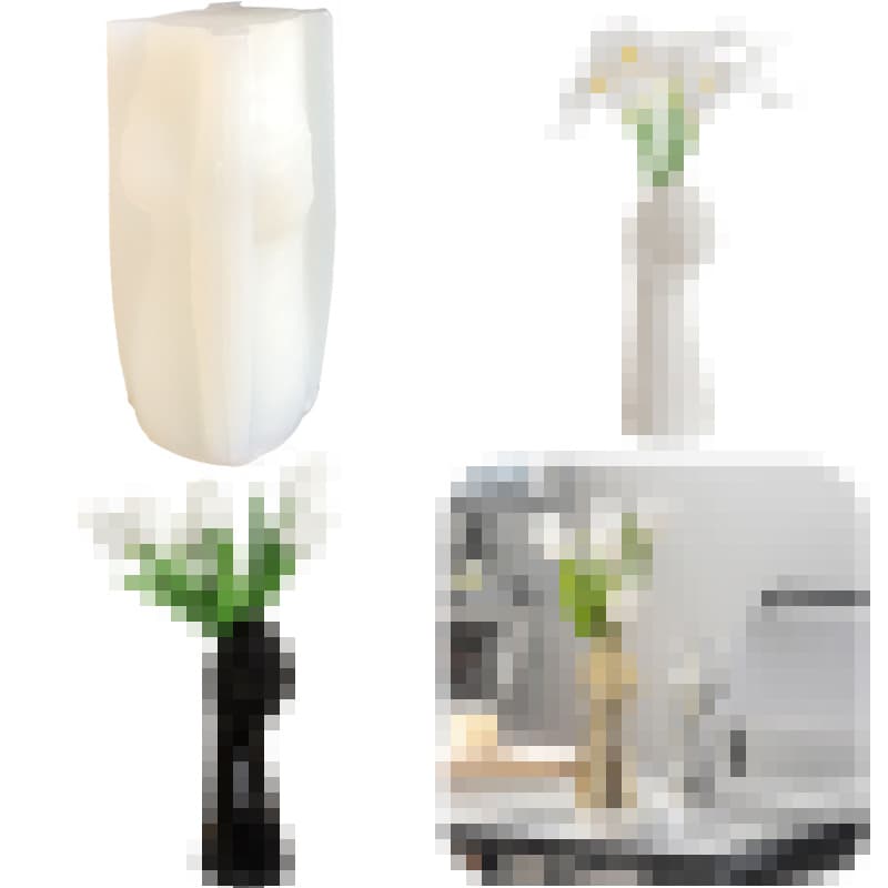Arm Holding Flower Vase Silicone Mold 3D Floral Aroma Plaster Decoration for Dining Table Coffee Table Living Room