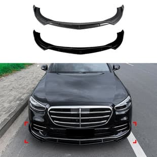 For Mercedes-Benz S-Class W223 AMG Line 21-26 One-Piece Front Lip Spoiler Small Body Kit Modification