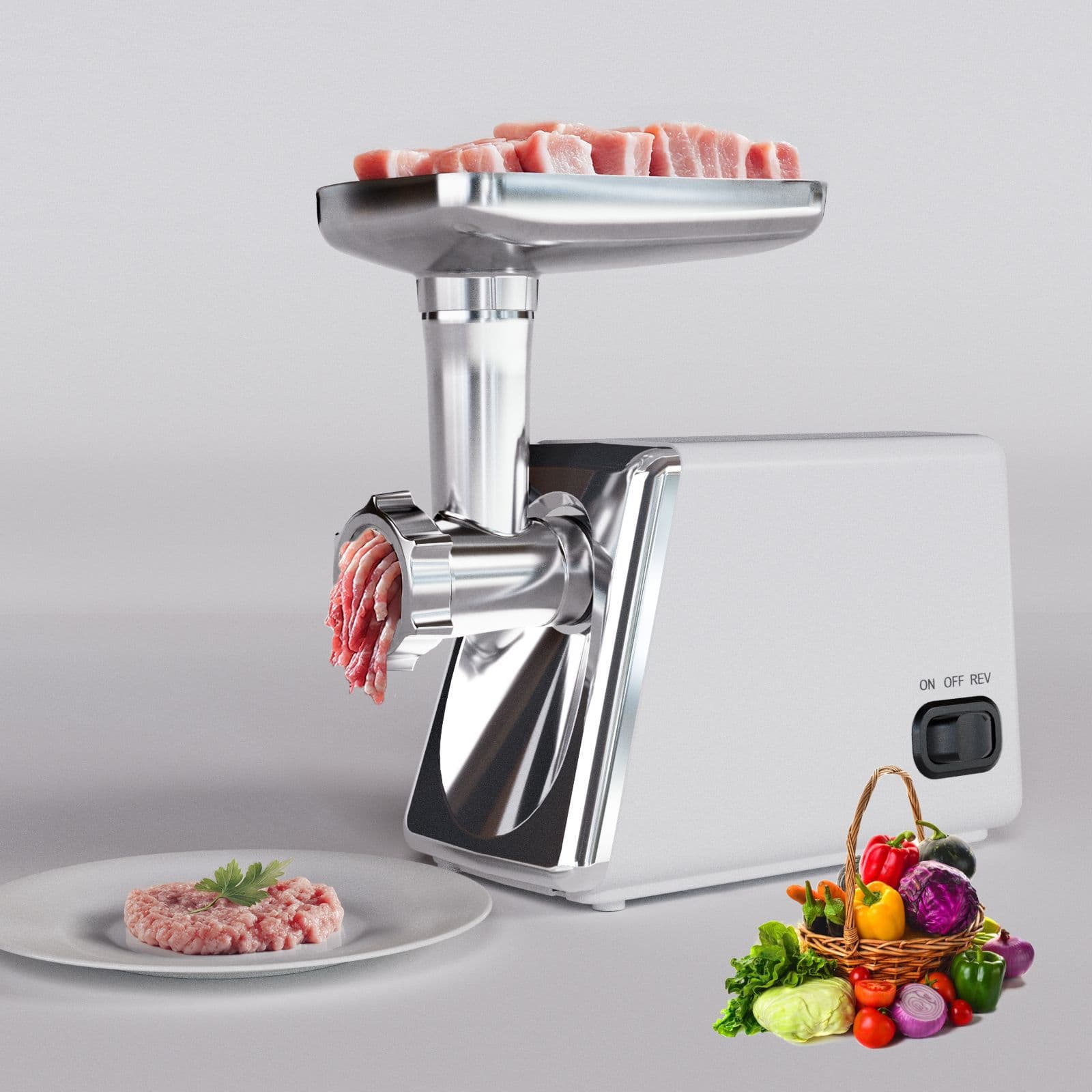 Cross-border EU Standard 220V Electric Meat Grinder, Household Multifunctional Automatic Sausage Stuffer Meat Grinder