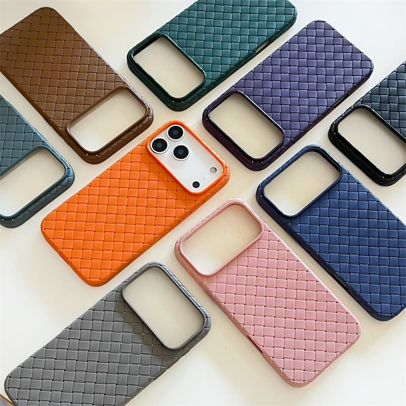 European and American Style Heat Dissipation Woven Texture TPU Case for Apple iPhone 17 Pro Max, i16 Protective Soft Cover