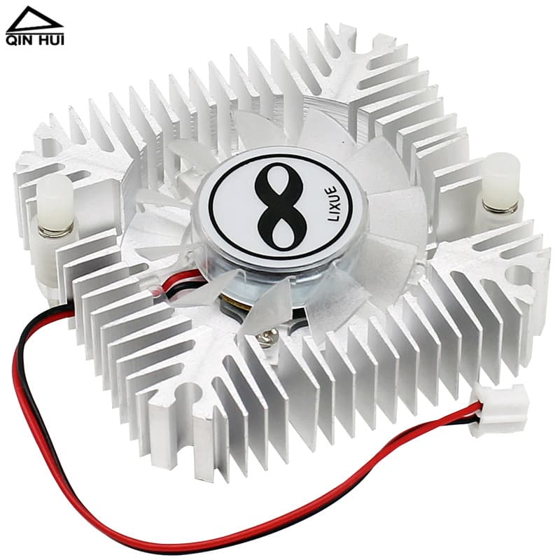5V12V Aluminum Cooling Fan 2.54/2.0 Interface USB Computer Graphics Card Cooler 5.5cm Circuit Board Heat Dissipation