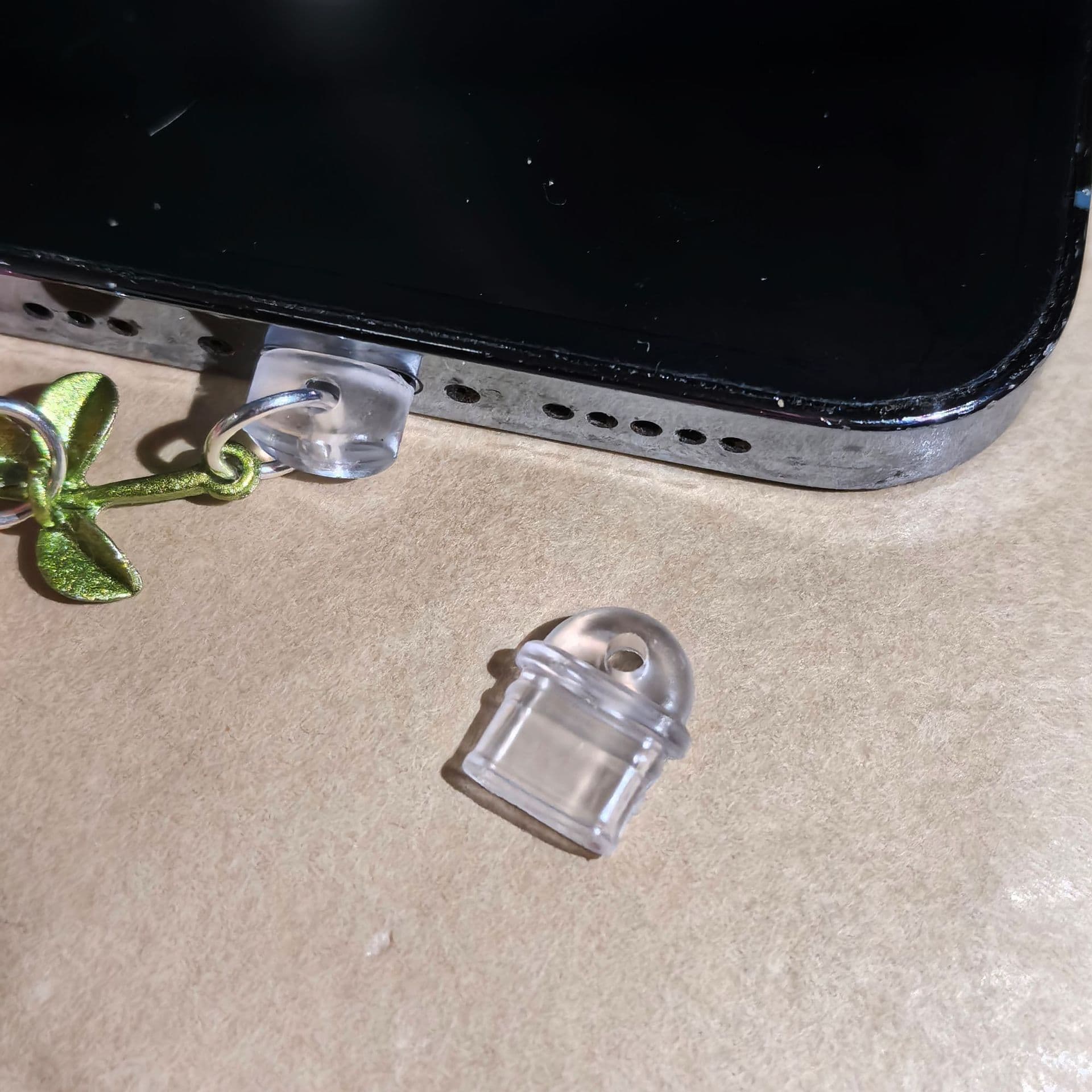 DIY accessory for phone headphone jack and charging port dust plugs, handmade parts for couples' hanging ornaments.