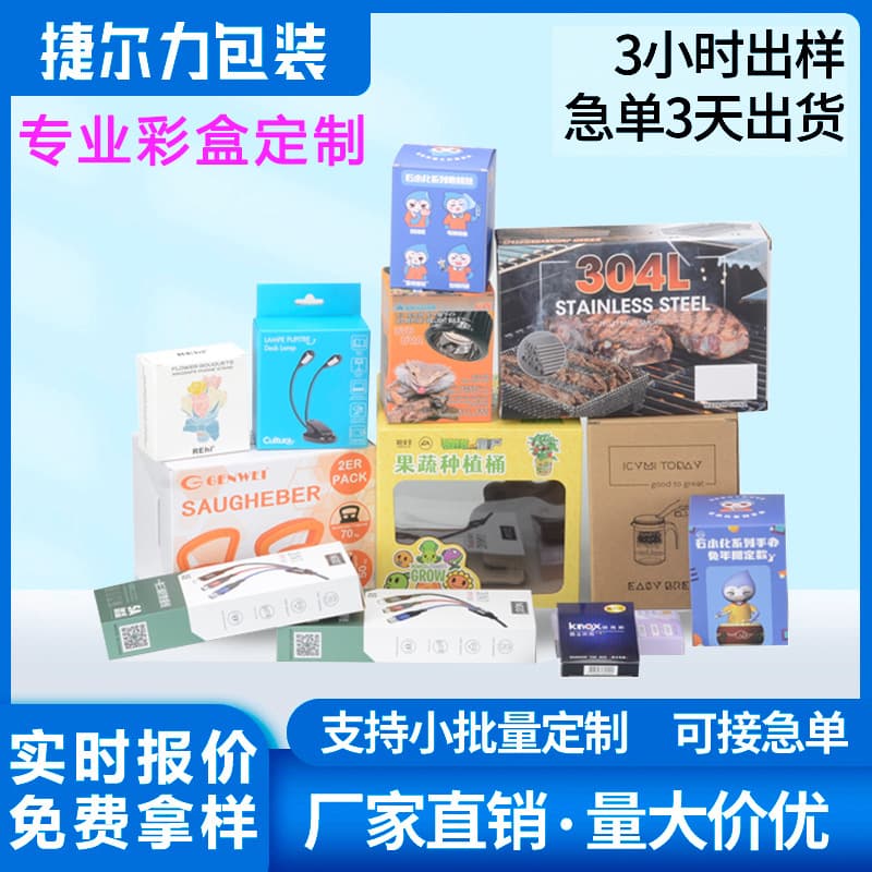 Custom White Cardboard Box Small Batch Order Laminated White Box Airplane Box Double Insert Box Color Printing Gold Foiling Window Inner Tray
