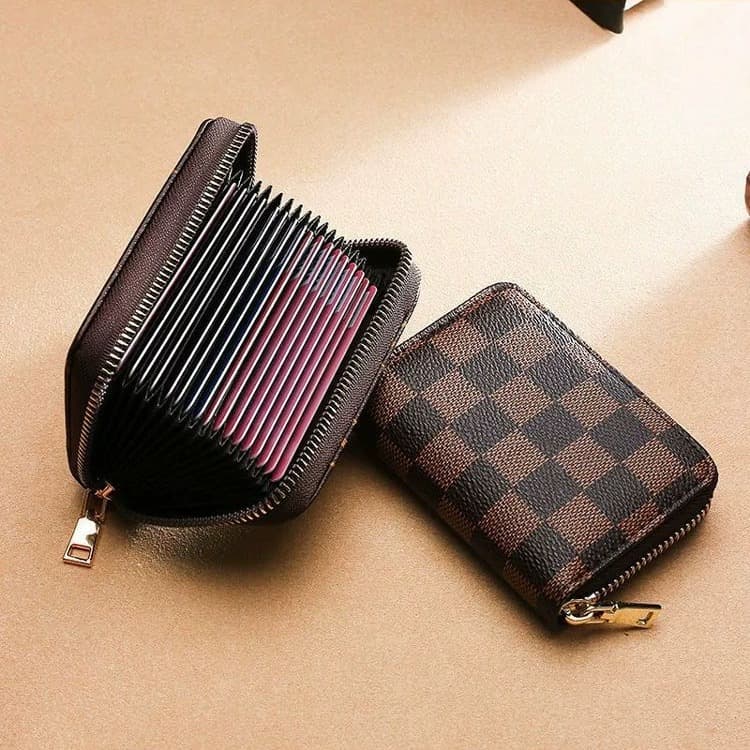 Accordion Card Holder Multi-Slot Card Case Large Capacity ID Driver's License Compact Card Holder Women's Multi-Functional Casual Coin Purse
