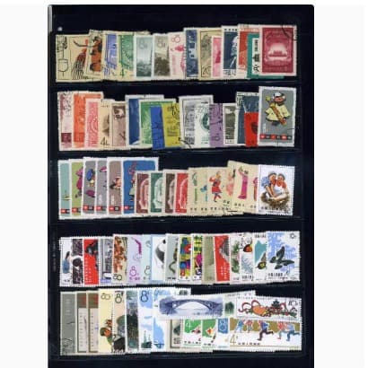 Pre-1966 Old Commemorative and Special Stamps of New China, 100 Unique Pieces, Mainly Cancelled, Including Loose and Set Stamps