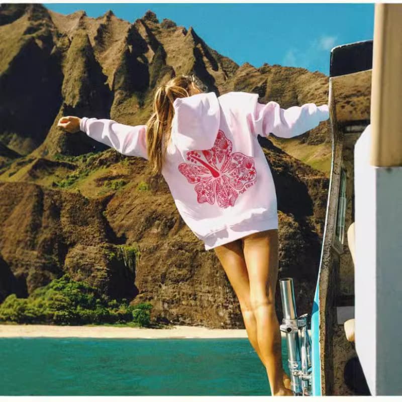2025 New EU Size Women's Sweatshirt 125832 Chasing Sunsets Hoodie Printed Jacket