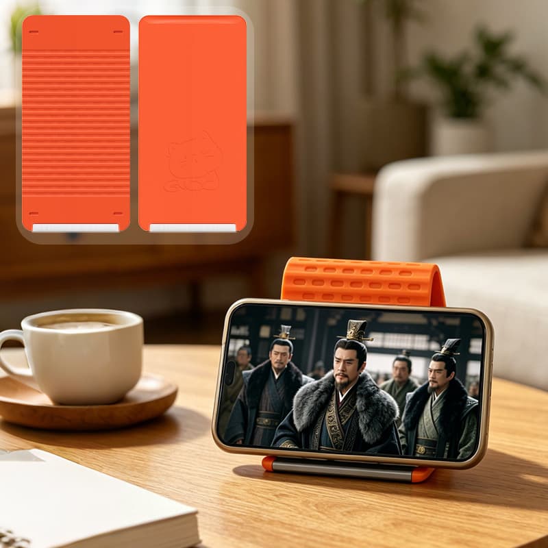 Silicone desktop flexible folding mobile phone holder tablet laptop holder lazy travel accessories lazy folding holder