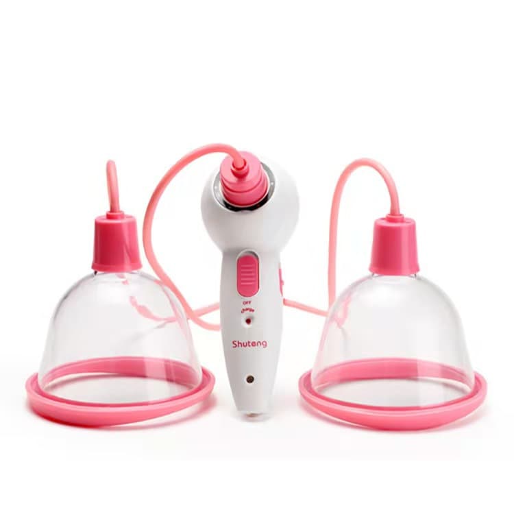 Cross-border Chinese and English version electric breast massager, single cup and double cup electric breast massager, home use massager.