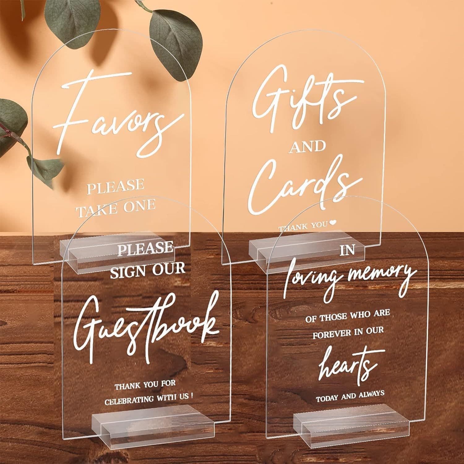 Cross-border Acrylic Wedding Place Card Restaurant Banquet Table Number Holder for Ceremony Wedding Gift Table Sign