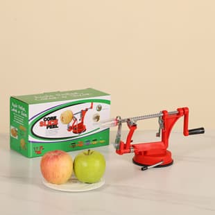 Apple Peeler, Corer, Slicer Hand-Crank 3-in-1 Fruit Peeling, Coring, and Slicing Machine