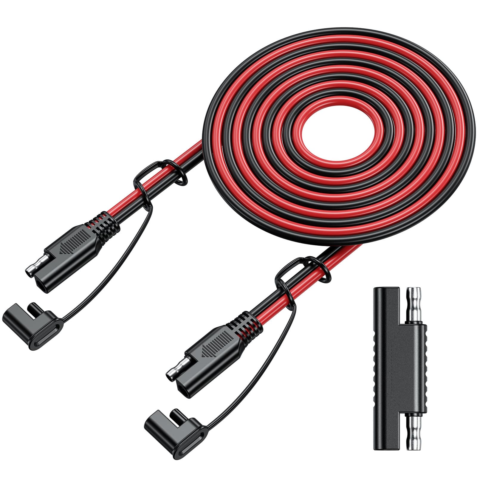 Car battery connection cable, solar cell power cable, all-copper SAE connector, phone holder charging cable