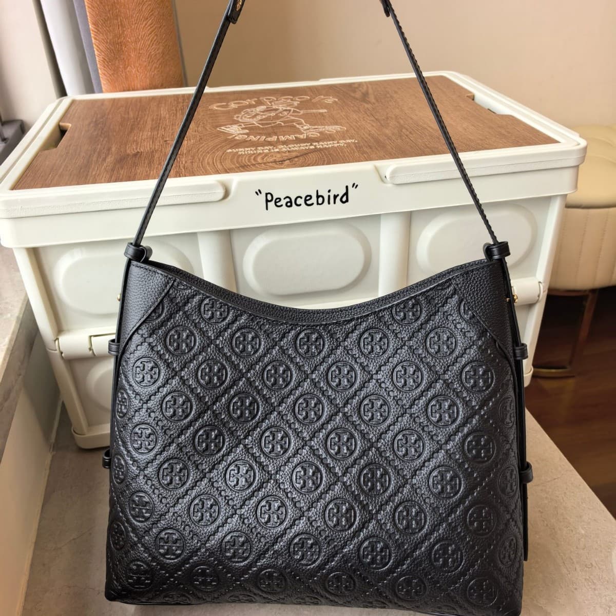 TB Women's Bag Monogram Horn Bag Hobo Crossbody Bag Crescent Bag Commuter Bag