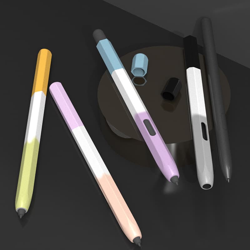 Cross-border new model suitable for Samsung s7+ pen case pencilcase silicone S6lite protection s8 cartoon anti-fall