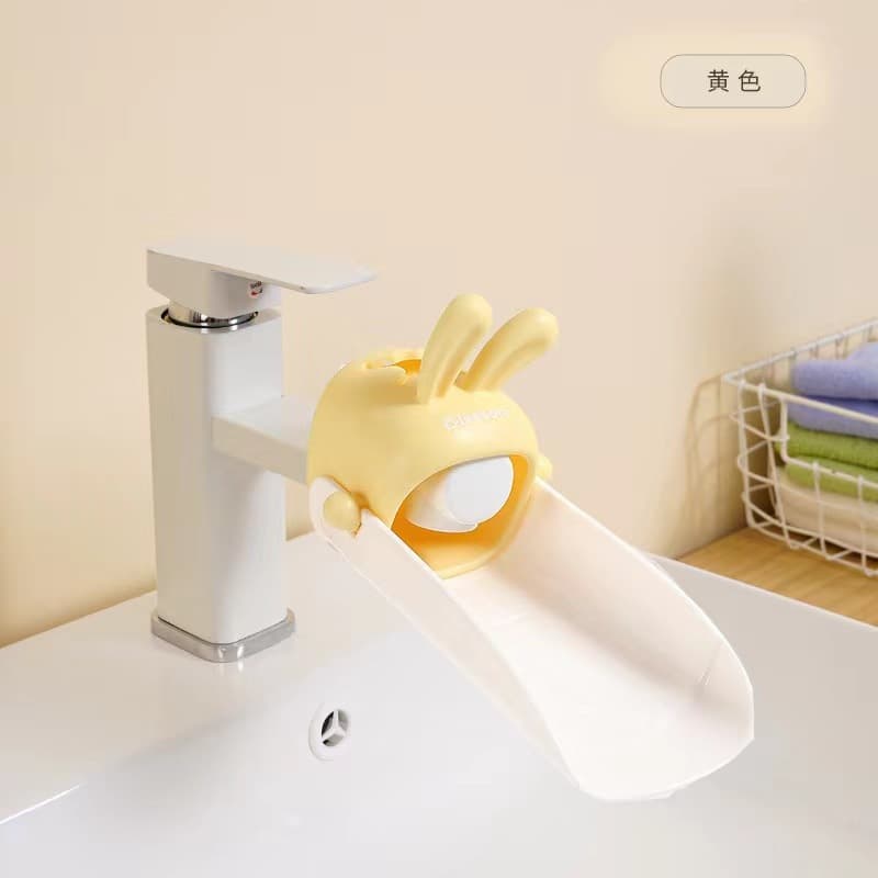 Splash-Proof Bathroom Kitchen Faucet Adorable Rabbit Water Guide Cartoon Children's Faucet Extension