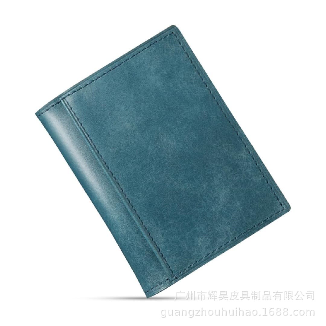 Japanese Frosted Vegetable-Tanned Leather Men's Coin Purse Ultra-Small Mini Box-Type Coin Holder Cowhide Pocket Coin Purse