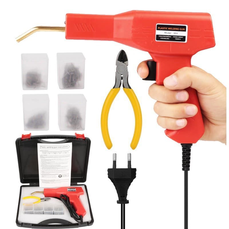 Car bumper welding gun, plastic bumper repair machine, welding nails and electrodes, plastic welding machine, hot melt gun