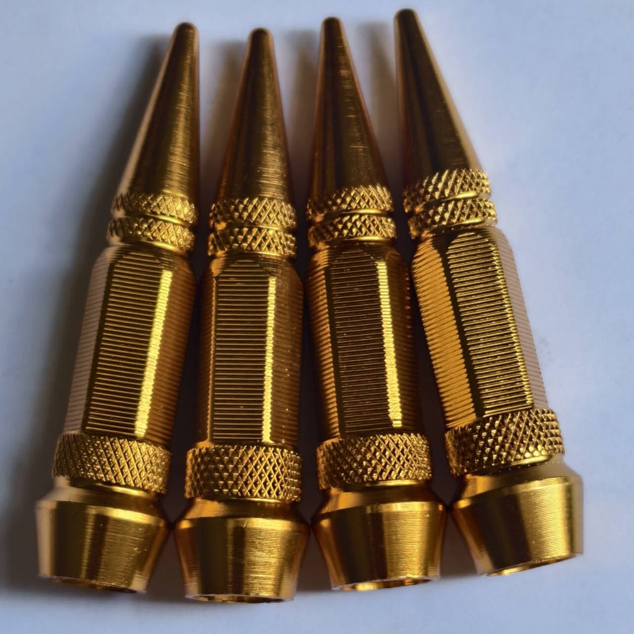 Car and Motorcycle Tire Custom Universal Bullet Valve Caps Pointed Aluminum American Style Valve Stem Covers