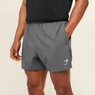 GYMSHARK Men's Shorts, Summer Quick-Dry Breathable Muscle Training 3/4 Shorts, Outdoor Workout Shorts
