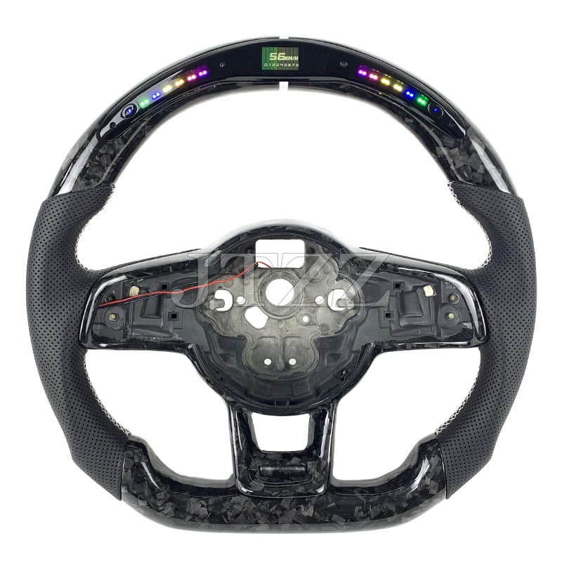 Suitable for Volkswagen MK7.5 Golf GTI7 LED carbon fiber car steering wheel modification vw golf 7